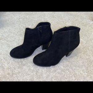 Black Zip Up Ankle Booties
